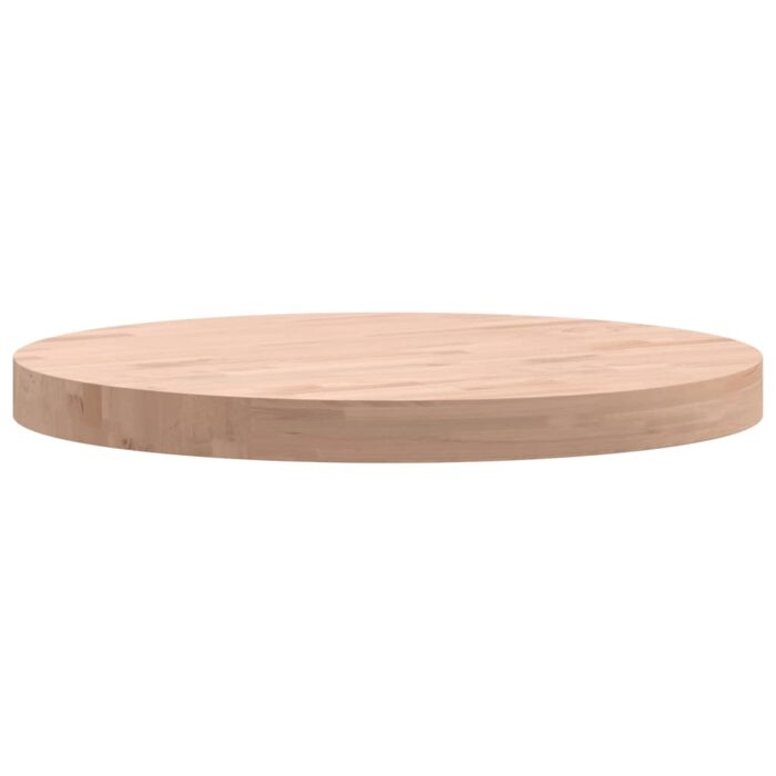 Dessus de table Ø50x4 cm rond bois massif de hêtre – Image 3