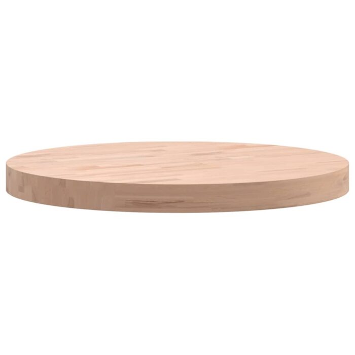 Dessus de table Ø50x4 cm rond bois massif de hêtre – Image 4
