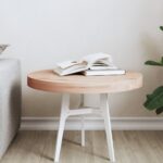 Dessus de table Ø50x4 cm rond bois massif de hêtre