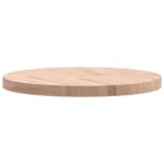Dessus de table Ø60x4 cm rond bois massif de hêtre – Image 3