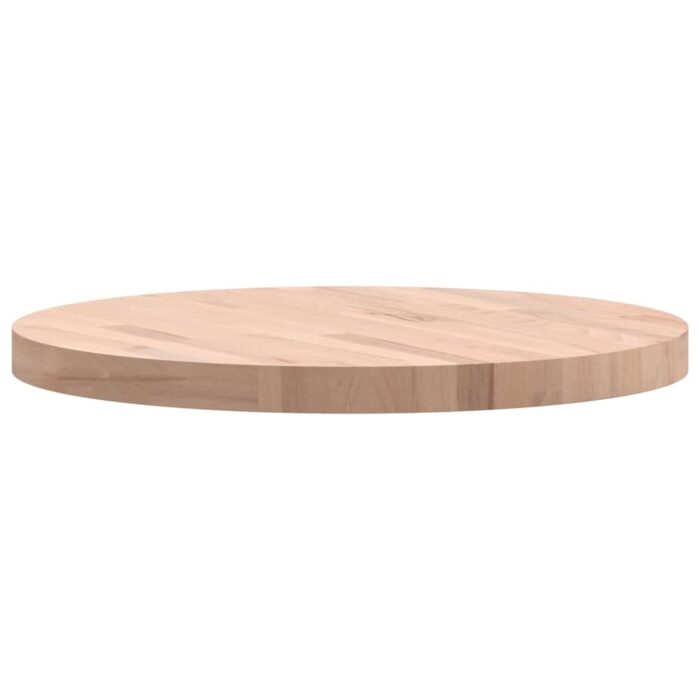Dessus de table Ø60x4 cm rond bois massif de hêtre – Image 3