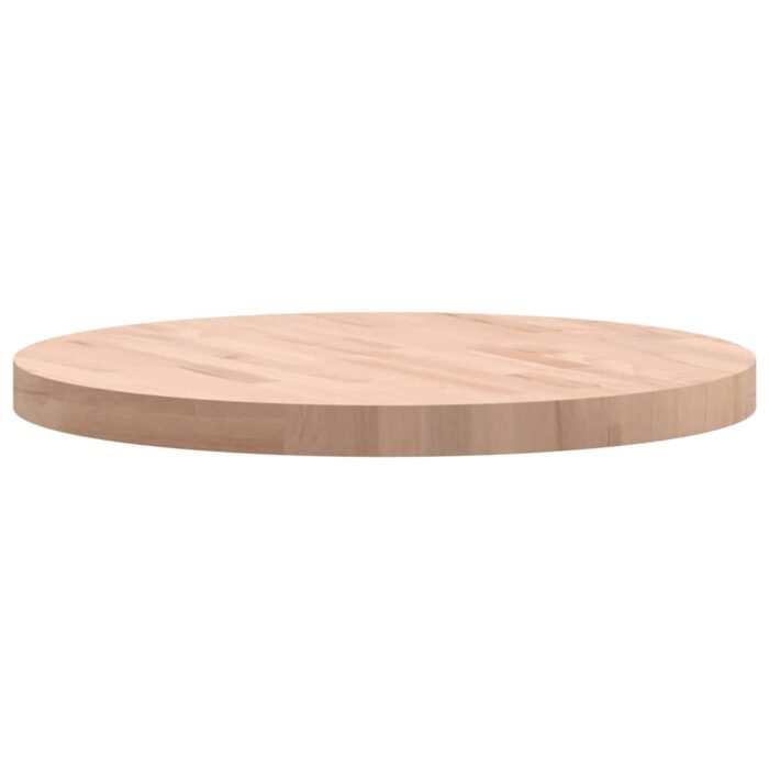 Dessus de table Ø60x4 cm rond bois massif de hêtre – Image 4