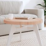 Dessus de table Ø60x4 cm rond bois massif de hêtre