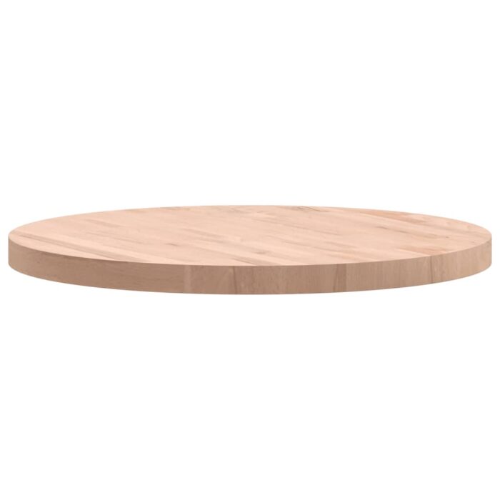 Dessus de table Ø70x4 cm rond bois massif de hêtre – Image 3