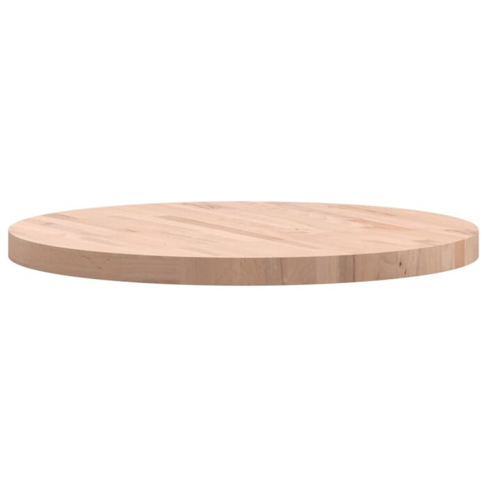 Dessus de table Ø70x4 cm rond bois massif de hêtre – Image 4