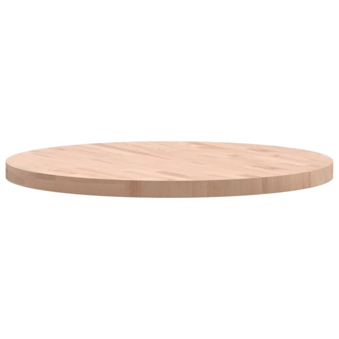 Dessus de table Ø80x4 cm rond bois massif de hêtre – Image 3