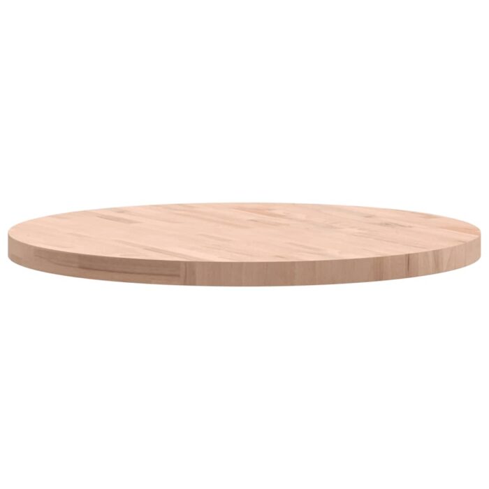 Dessus de table Ø80x4 cm rond bois massif de hêtre – Image 4