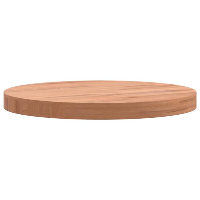Dessus de table Ø30x2,5 cm rond bois massif de hêtre – Image 3
