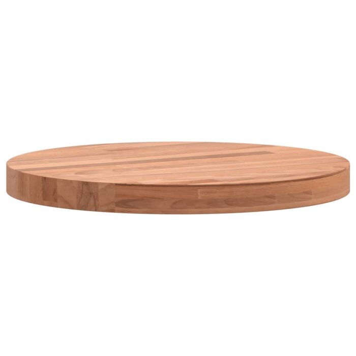 Dessus de table Ø30x2,5 cm rond bois massif de hêtre – Image 4