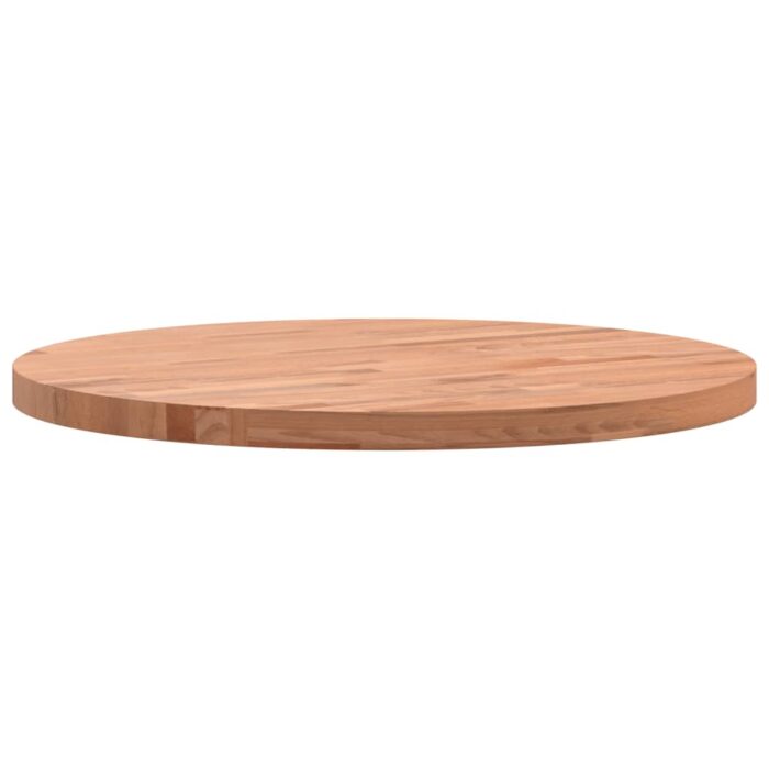 Dessus de table Ø50x2,5 cm rond bois massif de hêtre – Image 3