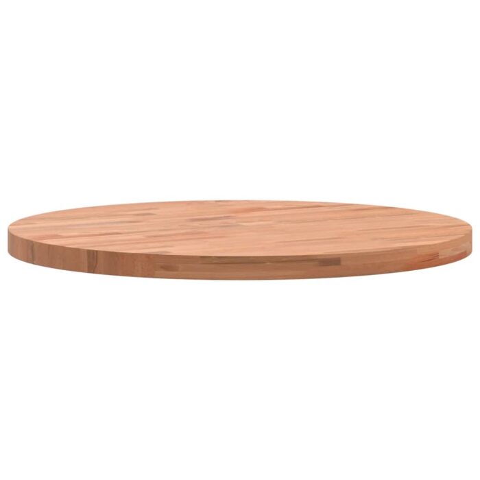 Dessus de table Ø50x2,5 cm rond bois massif de hêtre – Image 4