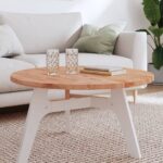 Dessus de table Ø80x2,5 cm rond bois massif de hêtre