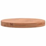 Dessus de table Ø40x4 cm rond bois massif de hêtre – Image 3