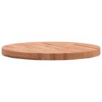 Dessus de table Ø60x4 cm rond bois massif de hêtre – Image 3
