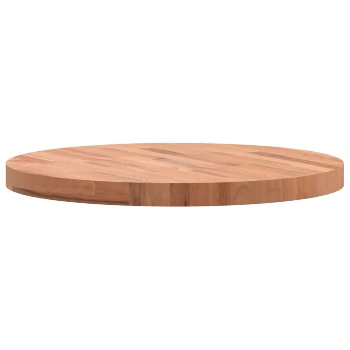 Dessus de table Ø60x4 cm rond bois massif de hêtre – Image 3