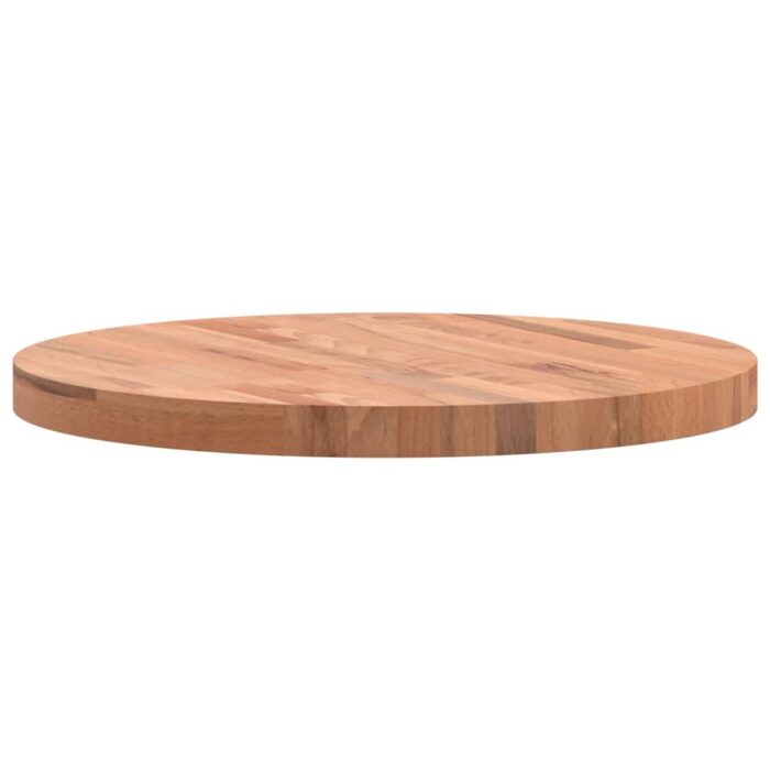 Dessus de table Ø60x4 cm rond bois massif de hêtre – Image 4