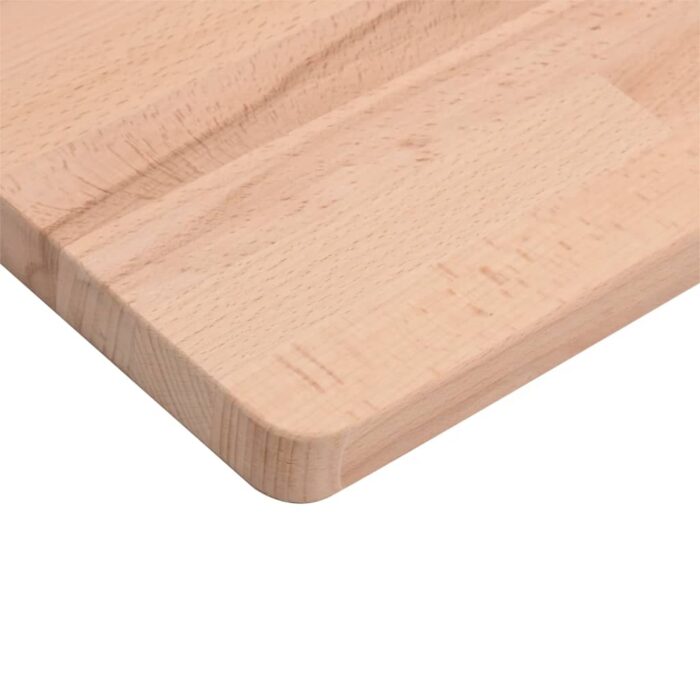 Dessus de table 50x50x1,5 cm carré bois massif de hêtre – Image 4
