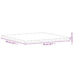 Dessus de table 50x50x1,5 cm carré bois massif de hêtre – Image 5