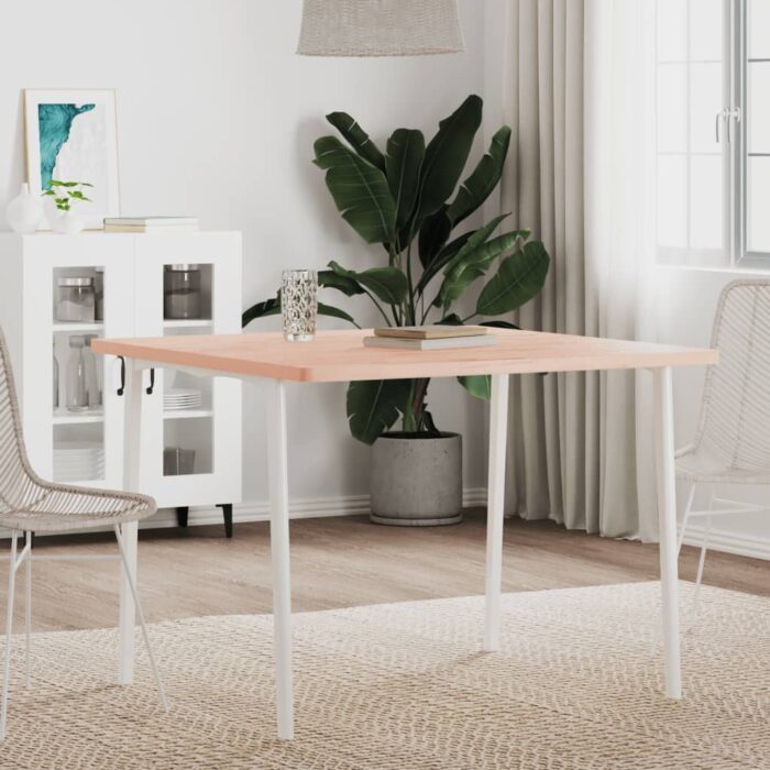 Dessus de table 90x90x2,5 cm carré bois massif de hêtre – Image 1