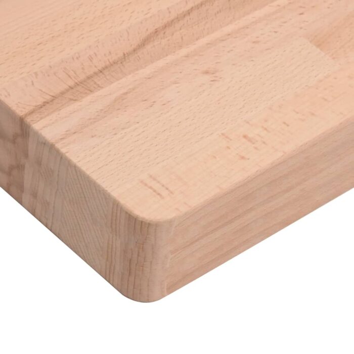 Dessus de table 60x60x4 cm carré bois massif de hêtre – Image 4