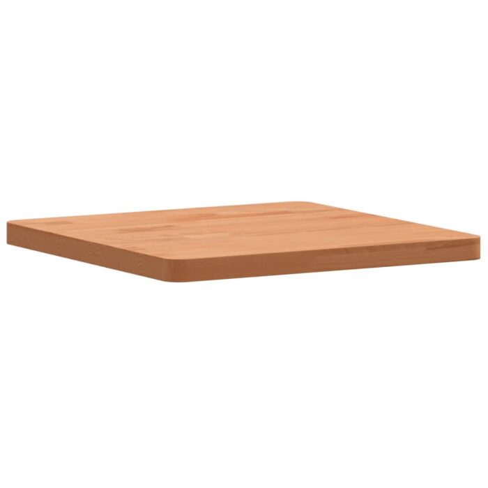 Dessus de table 40x40x2,5 cm carré bois massif de hêtre – Image 2