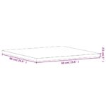 Dessus de table 40x40x2,5 cm carré bois massif de hêtre – Image 5