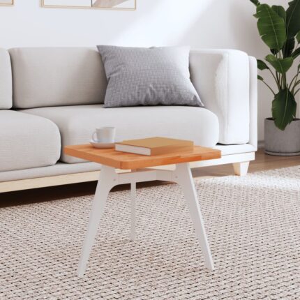 Dessus de table 40x40x2,5 cm carré bois massif de hêtre