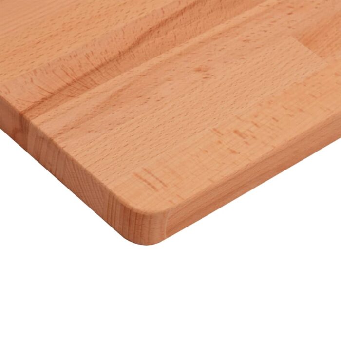 Dessus de table 70x70x2,5 cm carré bois massif de hêtre – Image 4