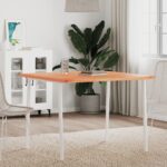 Dessus de table 90x90x2,5 cm carré bois massif de hêtre