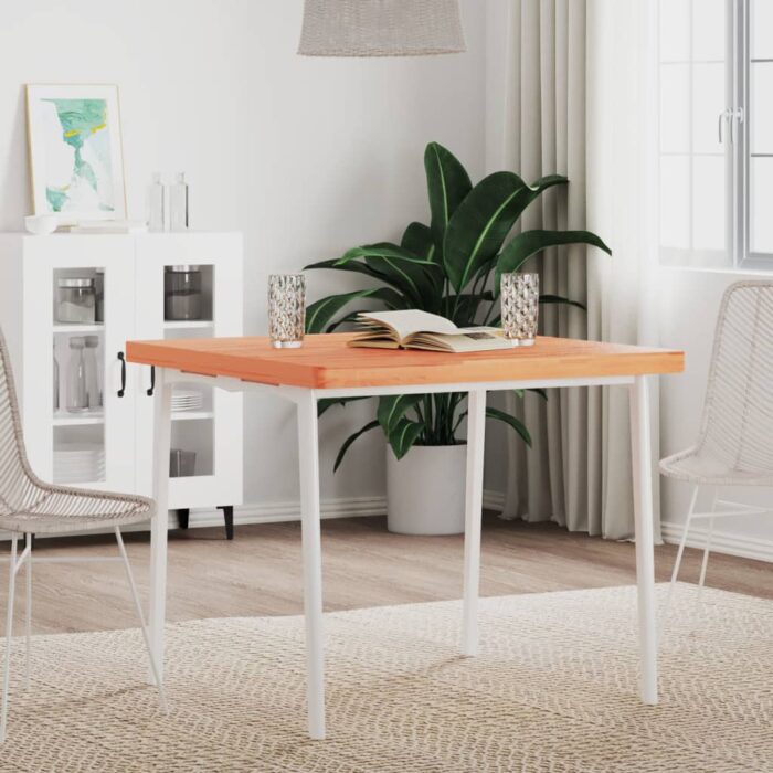 Dessus de table 80x80x4 cm carré bois massif de hêtre – Image 1