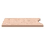 Dessus de bureau 100x(45-50)x2,5 cm bois massif de hêtre – Image 3