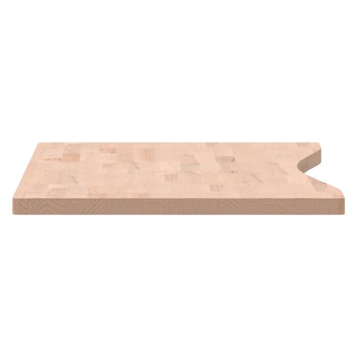 Dessus de bureau 100x(45-50)x2,5 cm bois massif de hêtre – Image 3