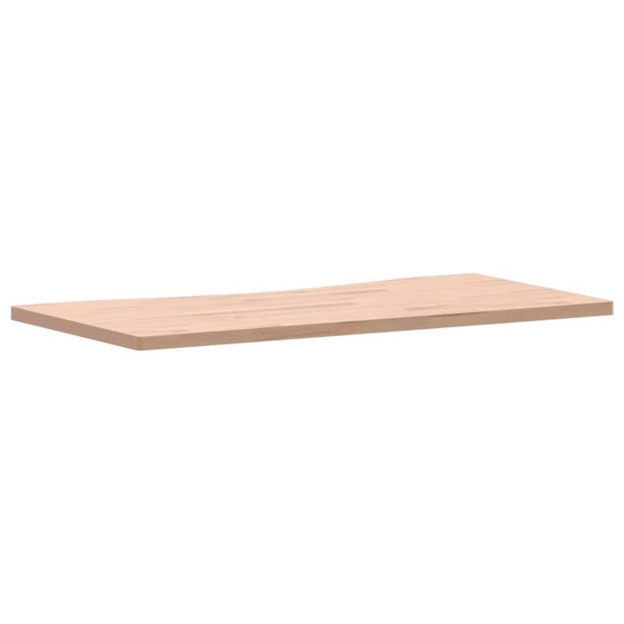 Dessus de bureau 100x(45-50)x2,5 cm bois massif de hêtre – Image 4