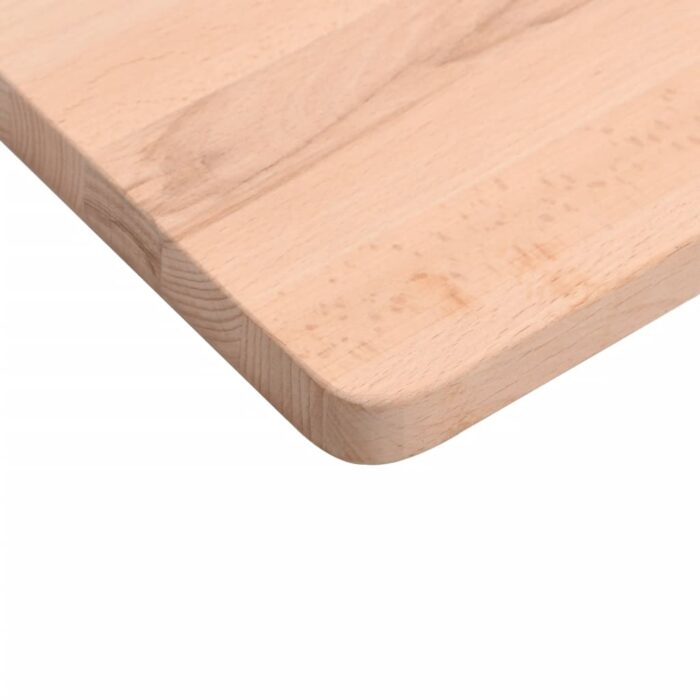 Dessus de bureau 100x(45-50)x2,5 cm bois massif de hêtre – Image 5
