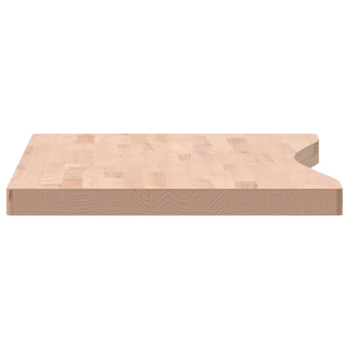 Dessus de bureau 100x(45-50)x4 cm bois massif de hêtre – Image 3