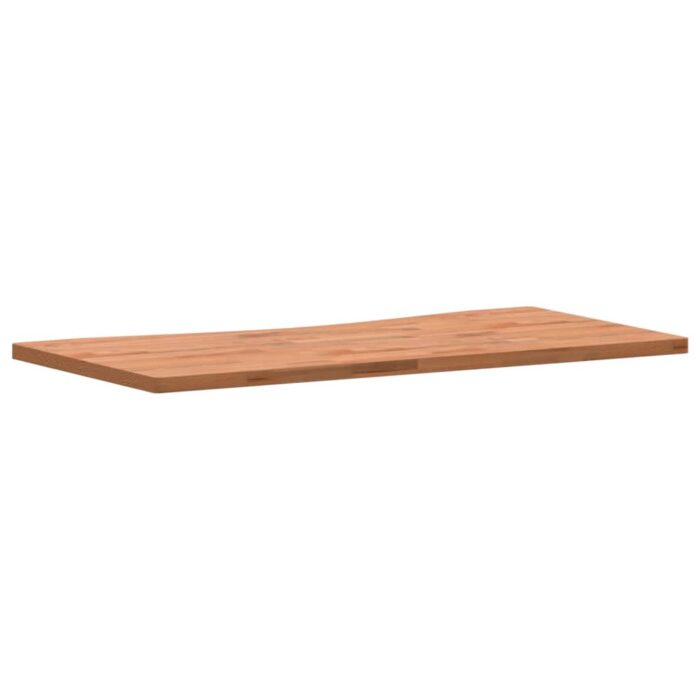 Dessus de bureau 100x(45-50)x2,5 cm bois massif de hêtre – Image 4