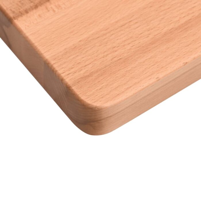 Dessus de bureau 100x(45-50)x2,5 cm bois massif de hêtre – Image 5