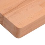 Dessus de bureau 110x55x4 cm bois massif de hêtre – Image 4