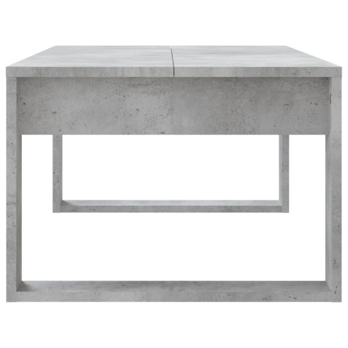 Table basse gris béton 102x50x35 cm bois d'ingénierie – Image 3