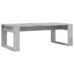 Table basse gris béton 102x50x35 cm bois d'ingénierie – Image 4