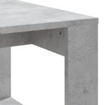 Table basse gris béton 102x50x35 cm bois d'ingénierie – Image 5
