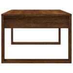 Table basse chêne marron 102x50x35 cm bois d'ingénierie – Image 3