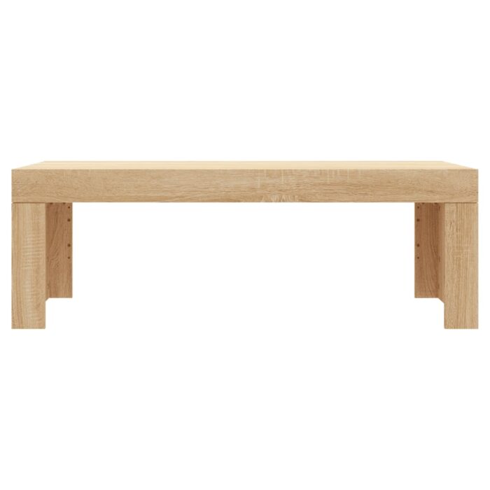 Table basse chêne sonoma 102x50x36 cm bois d'ingénierie – Image 2