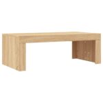 Table basse chêne sonoma 102x50x36 cm bois d'ingénierie – Image 4