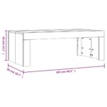 Table basse chêne sonoma 102x50x36 cm bois d'ingénierie – Image 7