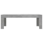 Table basse gris béton 102x50x36 cm bois d'ingénierie – Image 2