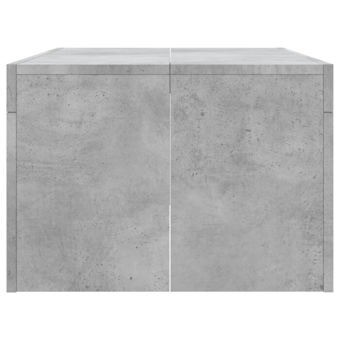 Table basse gris béton 102x50x36 cm bois d'ingénierie – Image 3