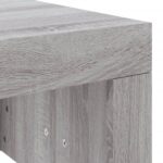 Table basse sonoma gris 102x50x36 cm bois d'ingénierie – Image 5