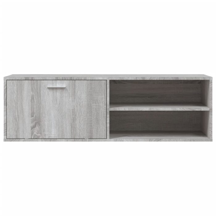 Meuble TV sonoma gris 120x34x37 cm bois d'ingénierie – Image 2