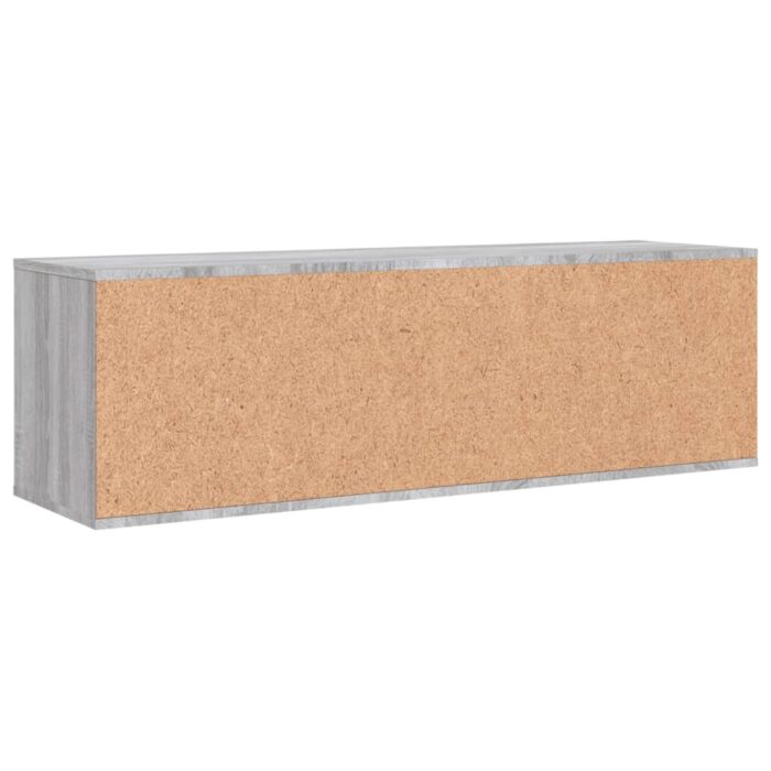 Meuble TV sonoma gris 120x34x37 cm bois d'ingénierie – Image 4